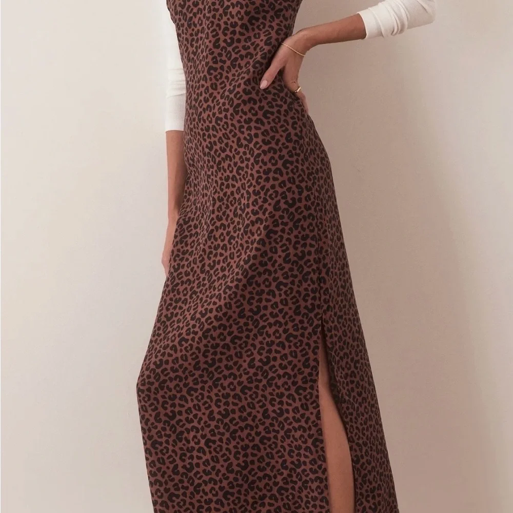 Marine Layer Leopard Print Maxi Dress - Picture 4 of 8